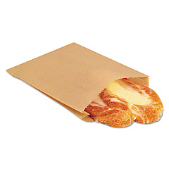 Bagcraft EcoCraft Grease-Resistant Sandwich Bags, 6.5" x 1" x 8", Natural, 2,000/Carton (BGC300100)