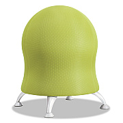 Safco Zenergy Ball Chair, Backless, Supports Up to 250 lb, Grass Fabric Seat, Silver Base (SAF4750GS)