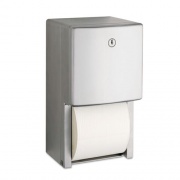 Bobrick ConturaSeries Two-Roll Tissue Dispenser, 6.08 x 5.94 x 11, Stainless Steel (4288)