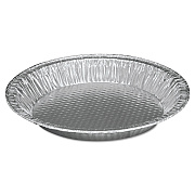 HFA Aluminum Pie Pan, #10, 9.63" Diameter x 1.22"h, 200/Carton (HFA30535)