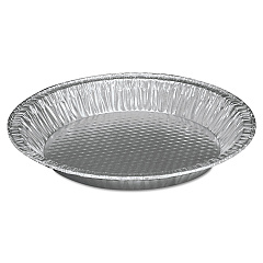 HFA Aluminum Pie Pan, #10, 9.63" Diameter x 1.22"h, 200/Carton (HFA30535)