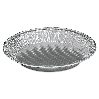 HFA Aluminum Pie Pan, #10, 9.63" Diameter x 1.22"h, 200/Carton (HFA30535)