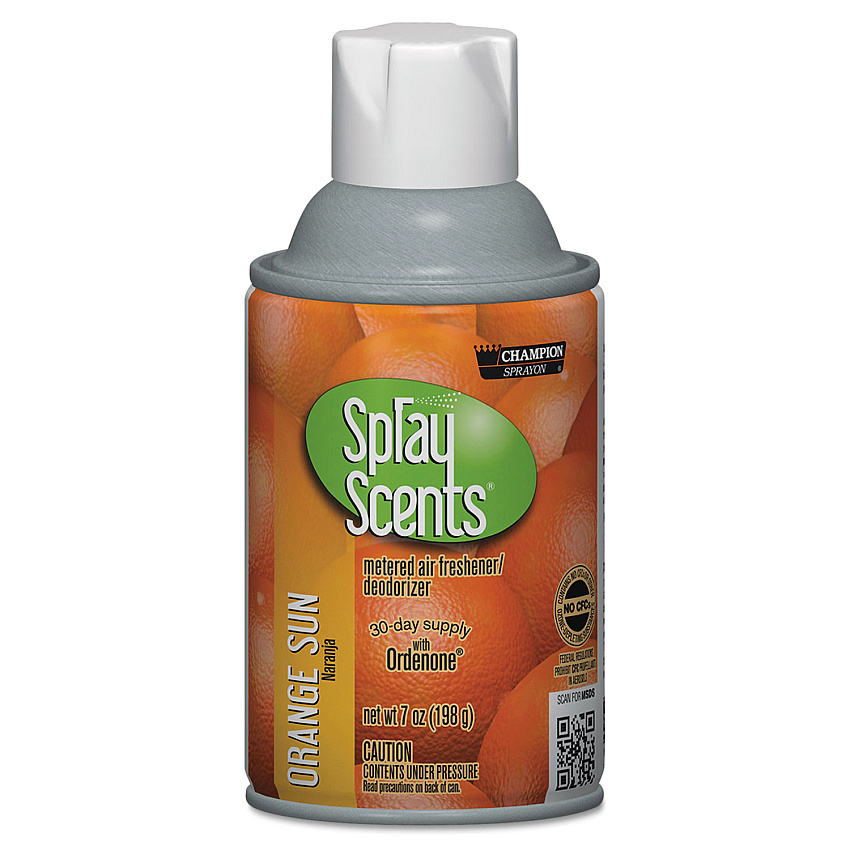Chase Products Champion Sprayon SPRAYScents Metered Air Freshener Refill, Orange Sun, 7 oz Aerosol Spray 12/Carton (CHP5182)