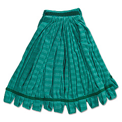 Rubbermaid Commercial Tube Mop, Microfiber, Green, Medium, 5-in Green Headband (RCPT85206GRE)