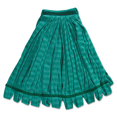 Rubbermaid Commercial Tube Mop, Microfiber, Green, Medium, 5-in Green Headband (RCPT85206GRE)