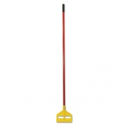 Rubbermaid Commercial Invader Fiberglass Side-Gate Wet-Mop Handle, 60", Red/Yellow (H146RED)