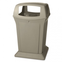 Rubbermaid Commercial Ranger Fire-Safe Container, Square, Structural Foam, 45 gal, Beige (917388BEI)