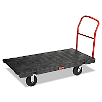 Rubbermaid Commercial Platform Truck, 2,000 lb Capacity, 30 x 60 x 7, Black (RCP4471BLA)