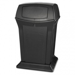Rubbermaid Commercial Ranger Fire-Safe Container, Square, Structural Foam, 45 gal, Black (917188BLA)