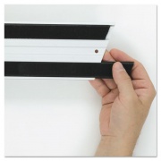 Rubbermaid Commercial Hook and Loop Replacement Strips, 1.1" x 18", Black (Q180BLACT)