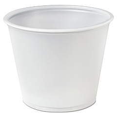 Dart Polystyrene Portion Cups, 5.5 oz, Translucent, 250/Bag, 10 Bags/Carton (DCCP550N)