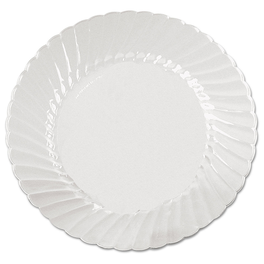 WNA Classicware Plates, Plastic, 6" dia, Clear, 18/Bag, 10 Bags/Carton (WNACW6180)