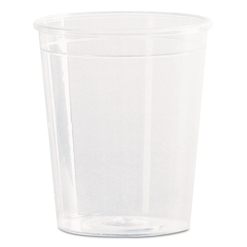 WNA Comet Plastic Portion/Shot Glass, 2 oz, Clear, 50/Pack, 50 Packs/Carton (WNAP20)