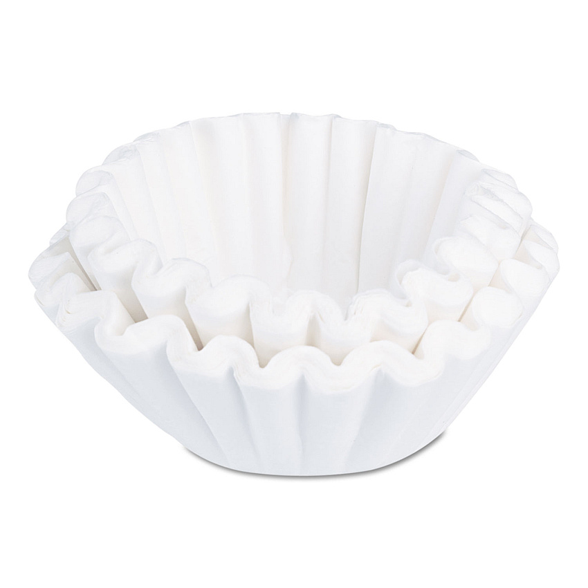 BUNN Coffee/Tea Brewer Dual Purpose Filters, 1.5 gal Urn Style, Flat Bottom, 50/Cluster, 10 Clusters/Carton (BUNTEASYS2)