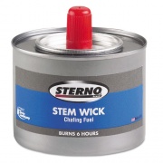 Sterno Chafing Fuel Can With Stem Wick, Methanol,1.89g, Six-Hour Burn, 24/Carton (10102)