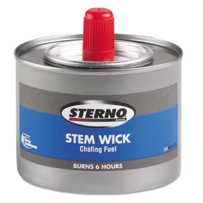 Sterno Chafing Fuel Can With Stem Wick, Methanol, 6 Hour Burn, 1.89 g, 24/Carton (10102)