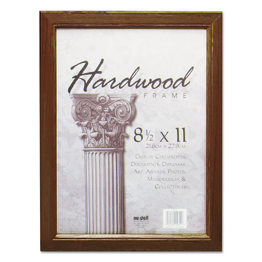 NuDell Solid Oak Hardwood Frame, 8.5 x 11, Walnut Finish (NUD15815)