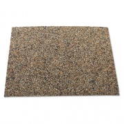 Rubbermaid Commercial Landmark Series Aggregate Panel, For 35 Gal Classic Container, 15.7 X 27.9 X 0.38, Stone, River Rock, 4/carton (4003RIV)