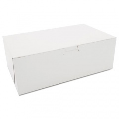 SCT White One-Piece Non-Window Bakery Boxes, 10 x 6 x 3.5, White, Paper, 250/Bundle (1017)