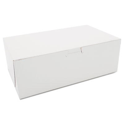 SCT White One-Piece Non-Window Bakery Boxes, 10 x 6 x 3.5, White, Paper, 250/Bundle (SCH1017)
