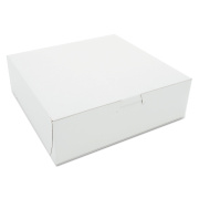 SCT NON-WINDOW BAKERY BOXES, 8 X 8 X 2.5, WHITE, 250/BUNDLE (0933)