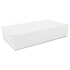 SCT Two-Piece Sausage and Meat-Patty Boxes, 12 x 7 x 2.5, White, Paper, 100/Carton (SCH1701)