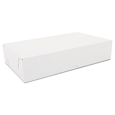 SCT Two-Piece Sausage and Meat-Patty Boxes, 12 x 7 x 2.5, White, Paper, 100/Carton (SCH1701)