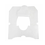 Evogen Toilet Seat Covers, White, Half Fold, 125/pk - 24 Pk/cs, Case Of 3000 (EVNT-3125)