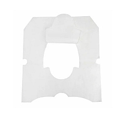 Evogen Toilet Seat Covers, White, Half Fold, 125/pk - 24 Pk/cs, Case Of 3000 (EVNT-3125)