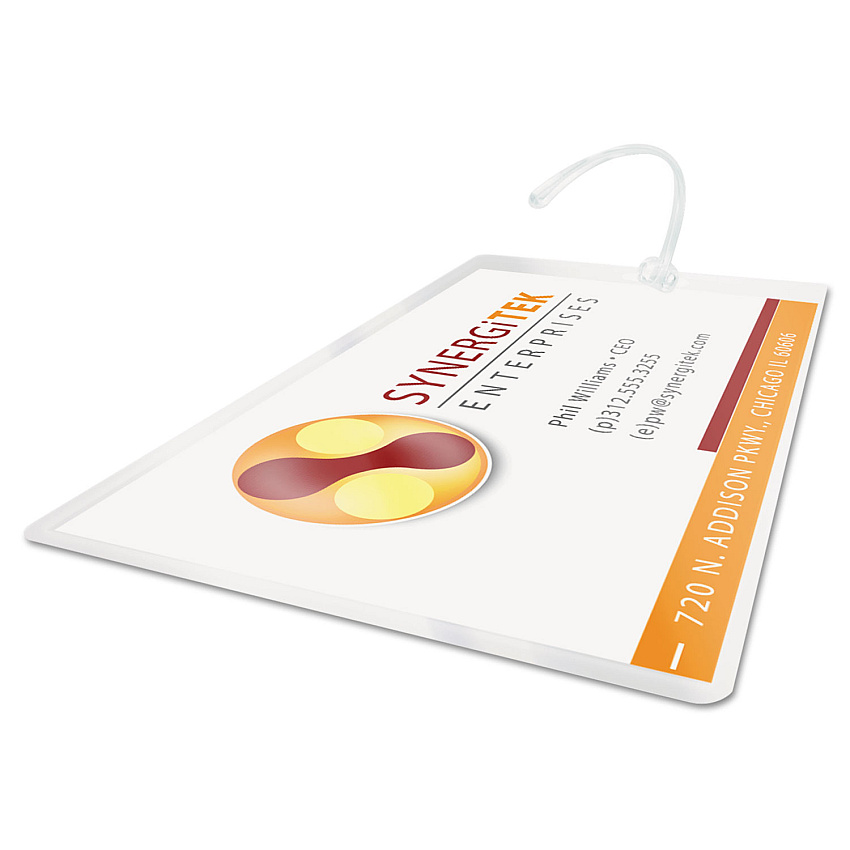 GBC LongLife Thermal Laminating Pouches, 10 mil, 2.5" x 4.25", Gloss Clear, 100/Box (GBC3202105)
