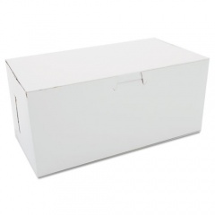 SCT White One-Piece Non-Window Bakery Boxes, 4 x 9 x 5, White, Paper, 250/Carton (0949)