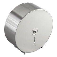 Bobrick Jumbo Toilet Tissue Dispenser, 10.66 x 4.5 x 10.63, Silver (BOB2890)