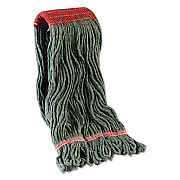 Boardwalk Mop Head, Premium Standard Head, Cotton/Rayon Fiber, Large, Blue, 12/Carton (BWK403BL)
