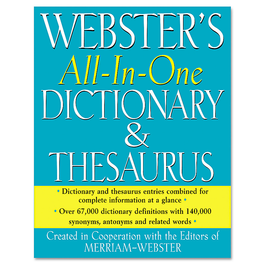Merriam Webster All-In-One Dictionary/Thesaurus, Hardcover, 768 Pages (MERFSP0471)