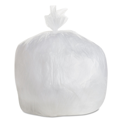 GEN High Density Can Liners, 30 gal, 8 microns, 30" x 36", Natural, 25 Bags/Roll, 20 Rolls/Carton (303610)