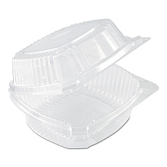 Pactiv Evergreen ClearView SmartLock Hinged Lid Container, 20 oz, 5.75 x 6 x 3, Clear, Plastic, 500/Carton (PCTYCI81160)