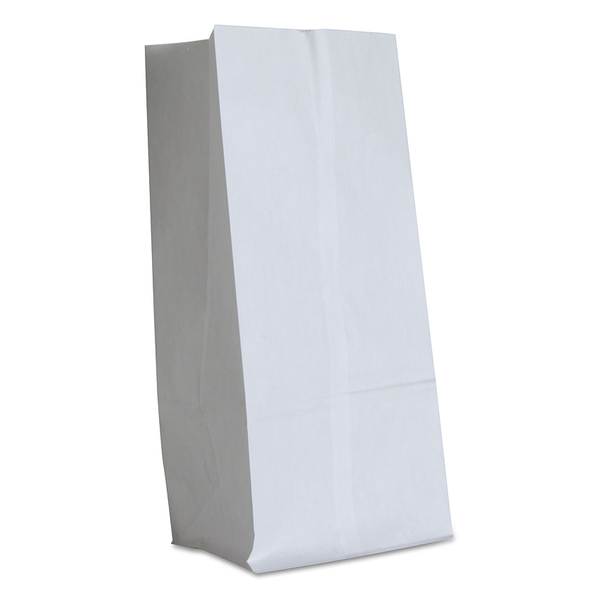General Grocery Paper Bags, #16 Size, 7.75" x 4.81" x 16", White, 500/Bundle (BAGGW16500)