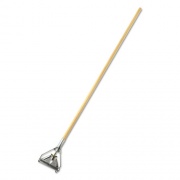 Rubbermaid Commercial Invader Side-Gate Wet-Mop Handle, 1.13" dia x 60", Wood/Steel (H516)