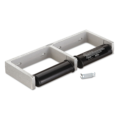 Bobrick ClassicSeries Toilet Tissue Dispenser for Two Rolls, 12.5 x 4 86 x 1.5, Satin Finish Cast Aluminum (BOB2740)