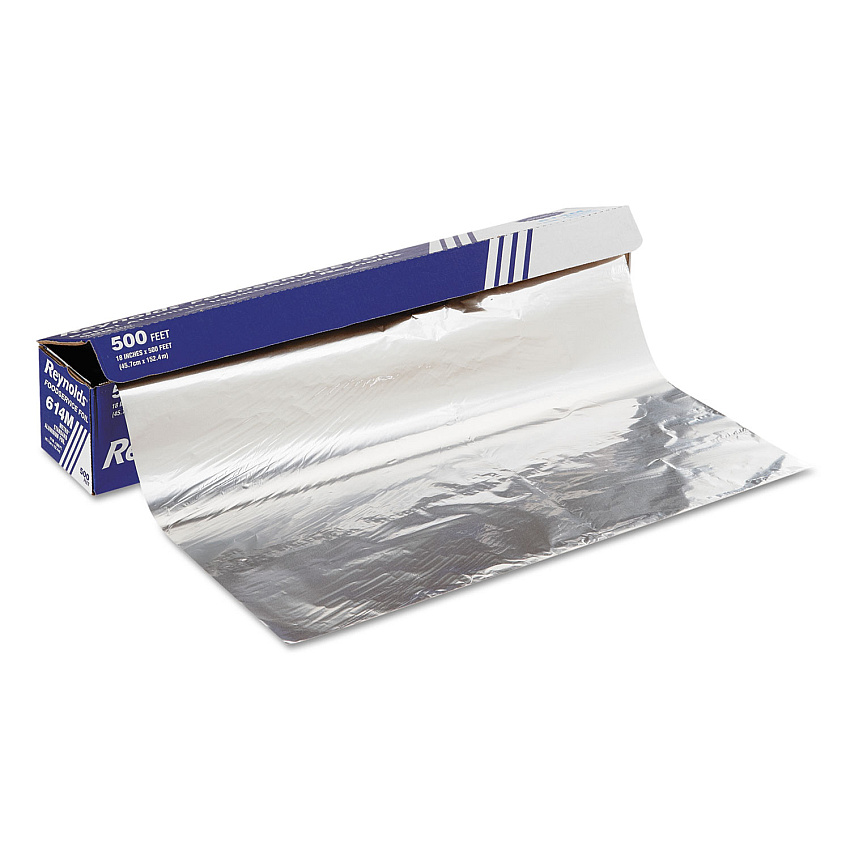 Reynolds Wrap Metro Aluminum Foil Roll, Standard Gauge, 18" x 500 ft (RFP614M)