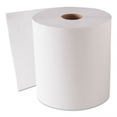 GEN Hardwound Roll Towels, 8" x 800 ft, White, 6 Rolls/Carton (1820)