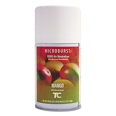 Rubbermaid Commercial Tc Microburst 9000 Air Freshener Refill, Mango, 5.3 Oz Aerosol Spray, 4/carton (RCP401693CT)