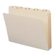 Smead Indexed File Folder Sets, 1/5-Cut Prelabeled Tabs: 1 to 31, Letter Size, 0.75" Expansion, Manila, 31/Set (11769)