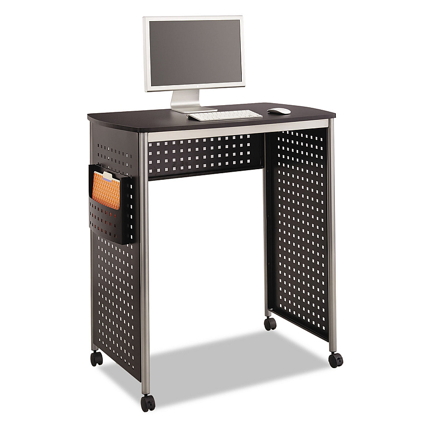 Safco Scoot Stand-Up Desk, 39.5" x 23.25" x 41.75" to 42", Black (SAF1908BL)