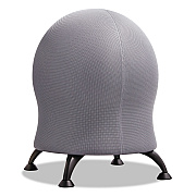 Safco Zenergy Ball Chair, Backless, Supports Up to 250 lb, Gray Fabric Seat, Black Base (SAF4750GR)