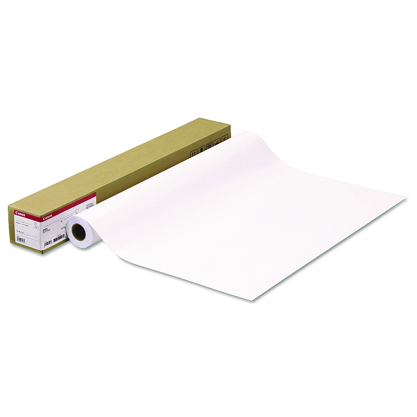 Canon Satin Photographic Paper Roll, 2" Core, 7 mil, 24" x 100 ft, Satin White (CNM2047V135)