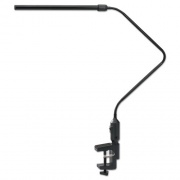 Alera LED Desk Lamp With Interchangeable Base Or Clamp, 5.13w x 21.75d x 21.75h, Black (LED902B)