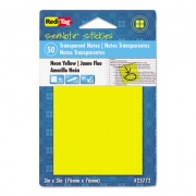 Redi-Tag SeeNotes Stickies , 3" x 3", Neon Orange, 50 Sheets/Pad (23773)