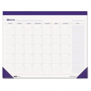 House of Doolittle Recycled Nondated Desk Pad Calendar, 22 x 17, White/Blue Sheets, Blue Binding, Blue Corners, 12-Month (Jan to Dec): Undated (464)