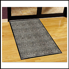 Guardian Silver Series Indoor Walk-Off Mat, Polypropylene, 36 x 60, Pepper/Salt (MLL74030530)